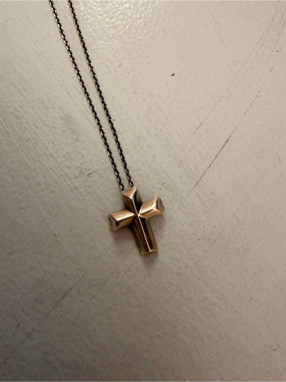Tiffany & Co. Sterling Silver Cross Pendant Necklace - Silver